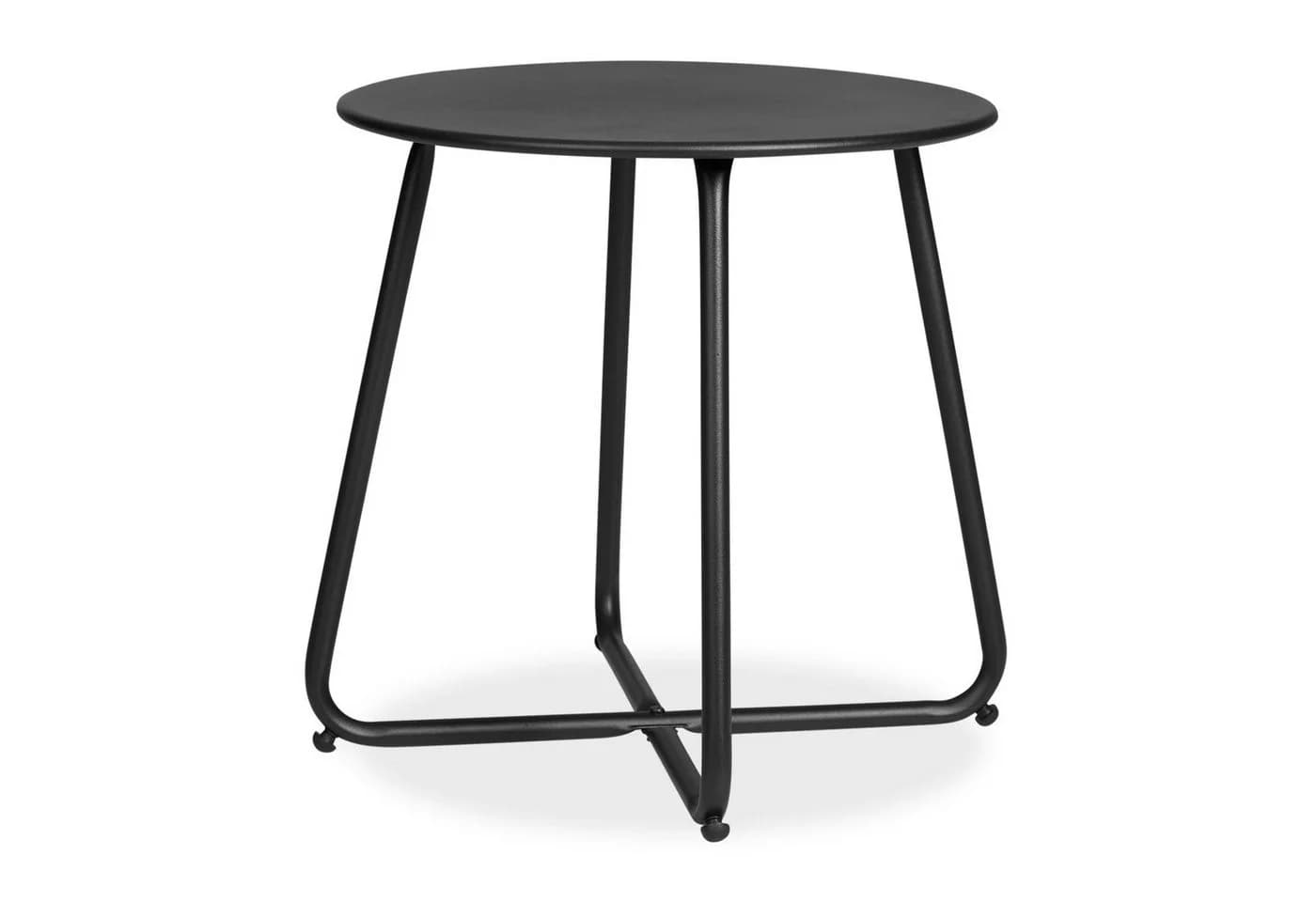 Homestyle4u Beistelltisch Rund Metall Schwarz - Bild 2