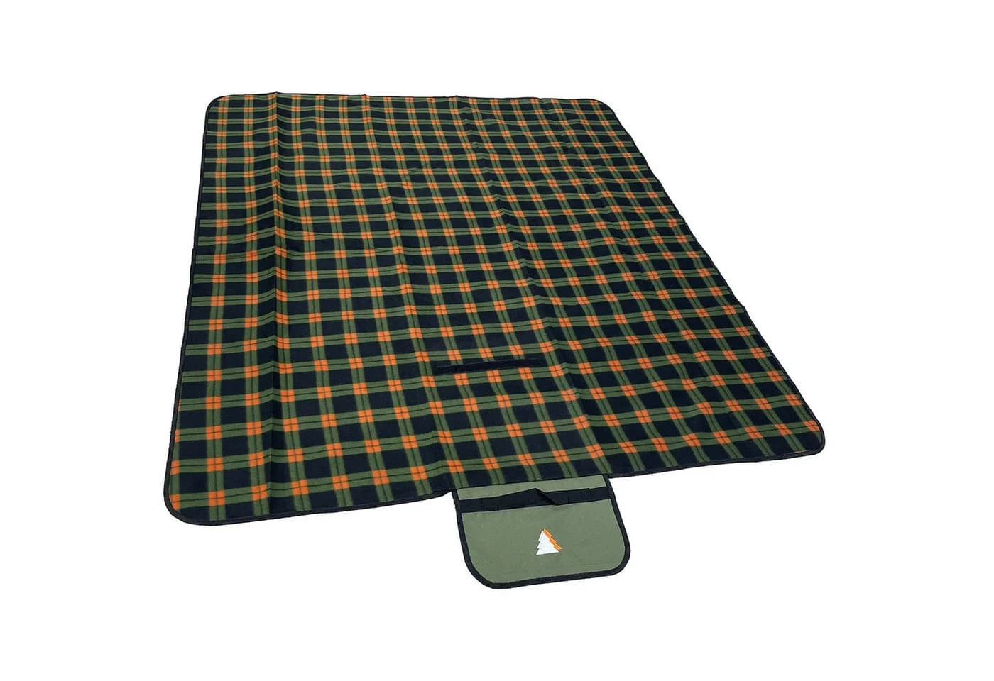 Schmidt Outdoordecke Picnicdecke Strandmatte Oliv/Orange