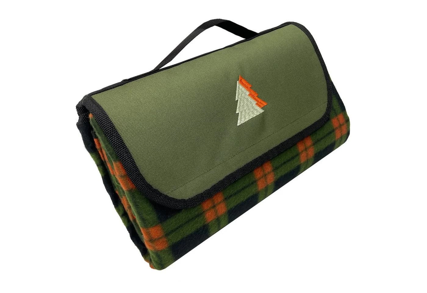 Schmidt Outdoordecke Picnicdecke Strandmatte Oliv/Orange - Bild 2