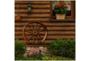 HTI-Line Gartenfigur Wagenrad Sommerset Rustikal Braun Bild 3