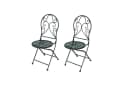 HTI-Line Gartenstuhl Lani 2er-Set Braun Metall Nostalgisch Bild 3