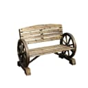HTI-Line Gartenbank Sommerset - Wagenrad-Design Bild 1