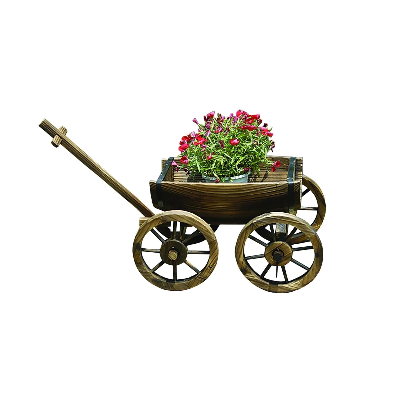 HTI-Line Dekohandwagen Sommerset Rustikales Gartenaccessoire
