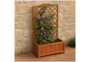 HTI-Line Blumenkasten Heidi XL mit Rankgitter Fichtenholz Braun Bild 2
