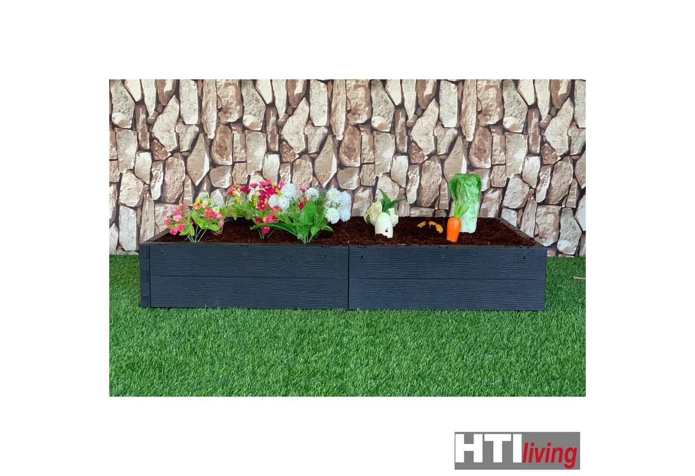 HTI-Living Hochbeet 6-teilig Nessa Bunt Flexibel