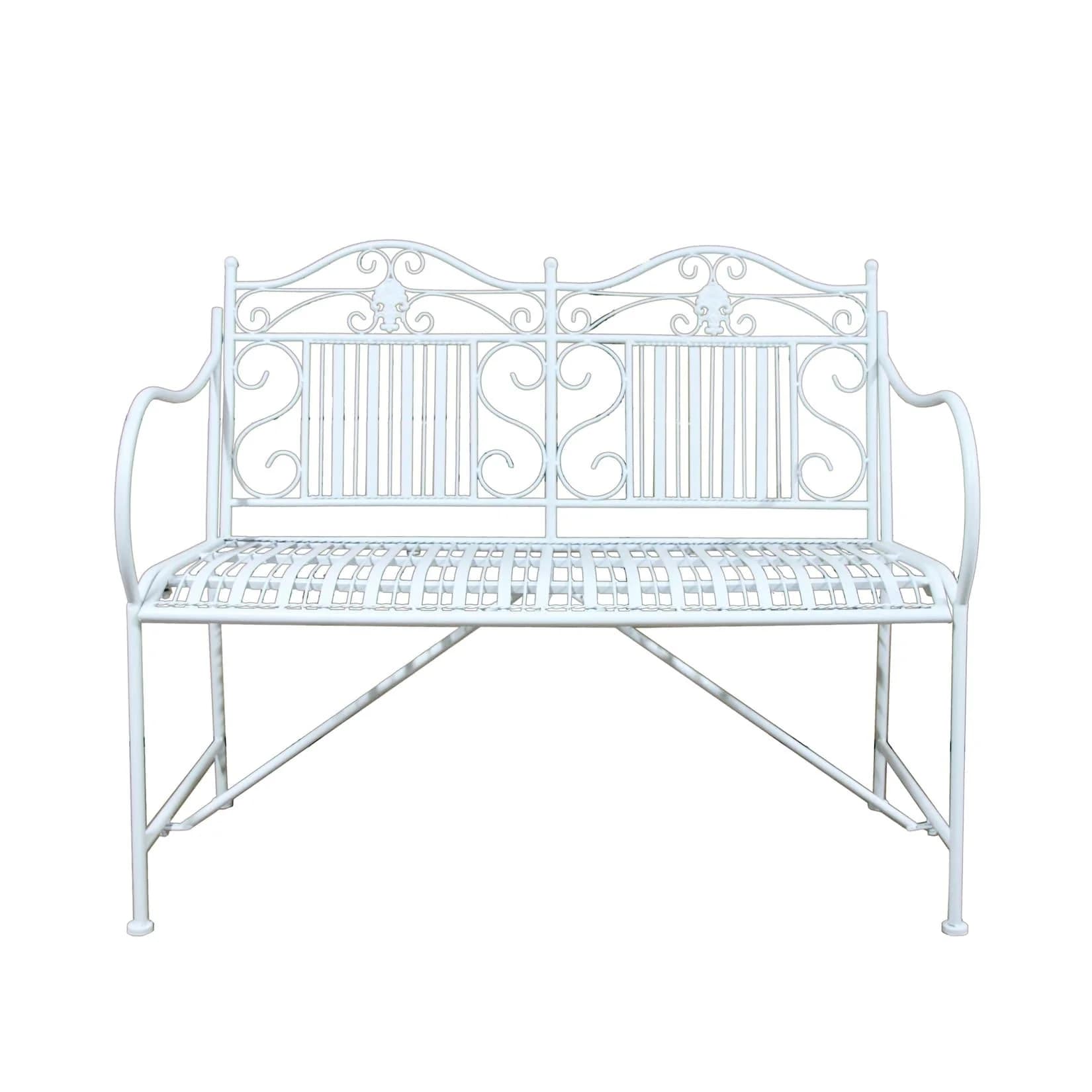 HTI-Living Gartenbank Celia Metall mit verspielten Details