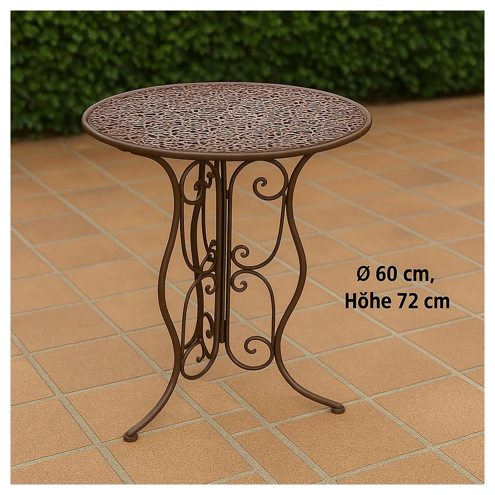 HTI-Living Gartentisch Lani Antik Metall Romantisch