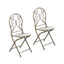 HTI-Living Gartenstuhl 2er-Set Lani Antik Metall Bild 1