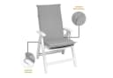 sleepling Hochlehnerauflage 2er-Set Silber Polyester Bild 1