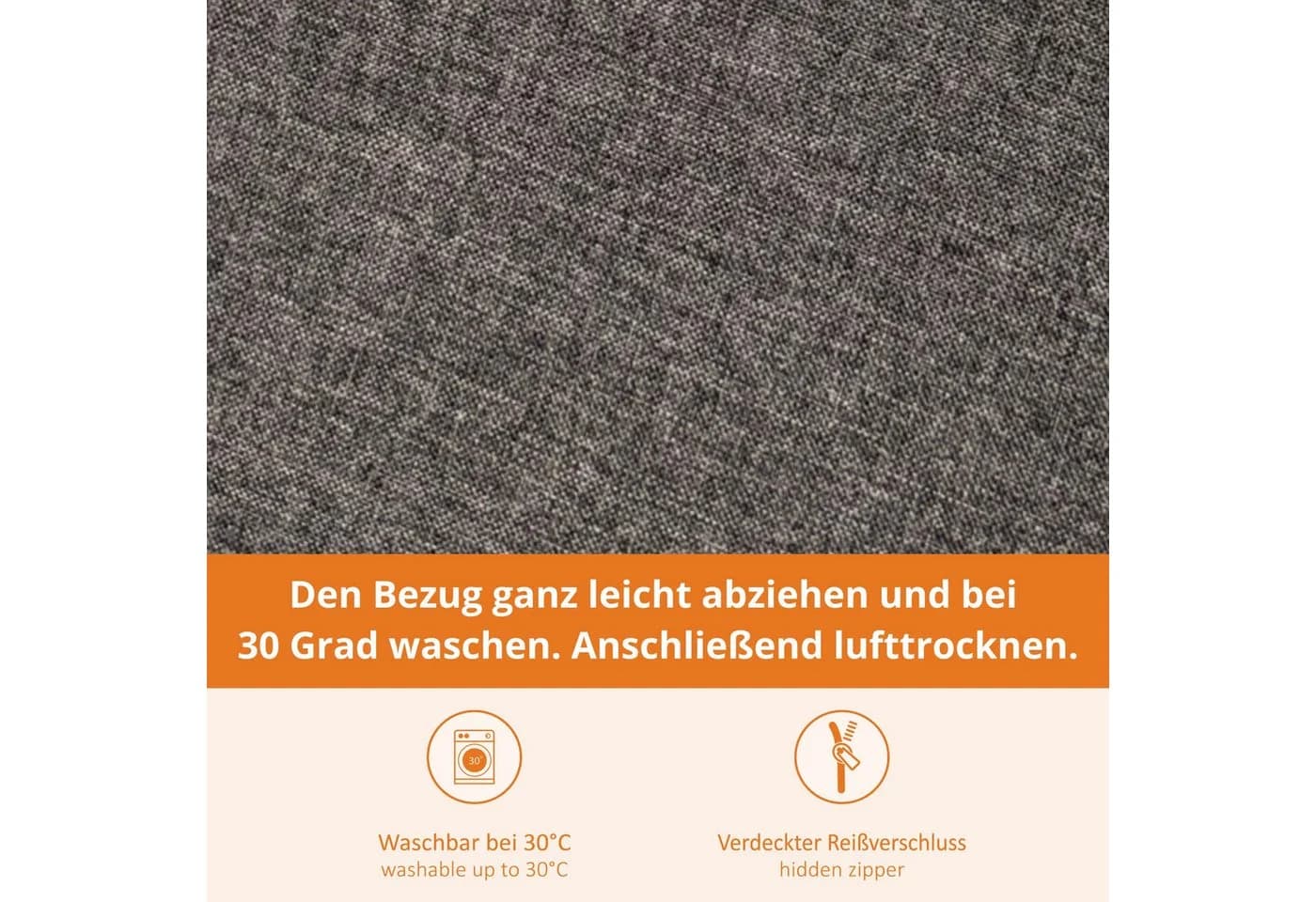 sleepling Bankauflage 200x40 cm Sofastoff Anti-Rutsch - Bild 5