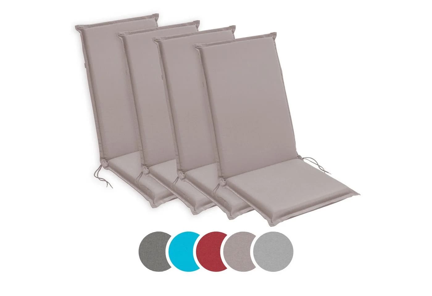 sleepling Hochlehnerauflage Taupe 2er-Set Polyester - Bild 2