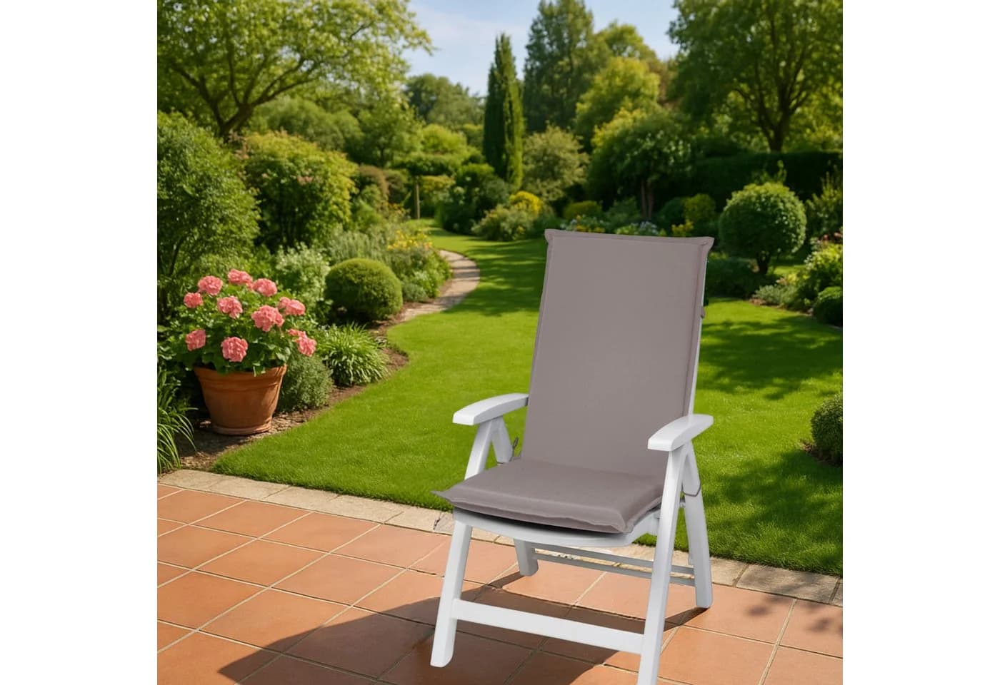sleepling Hochlehnerauflage Taupe 2er-Set Polyester - Bild 5
