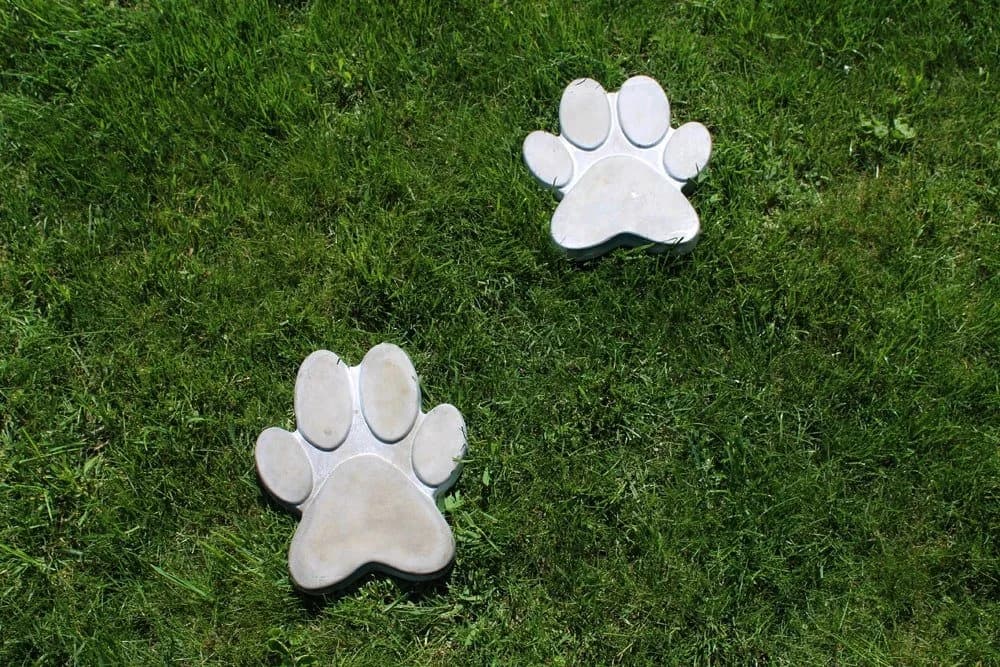 matches21 HOME & HOBBY Gartenfigur Tatzen Tritt-Steine Grau Beton - Bild 5