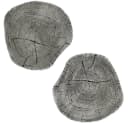 matches21 HOME & HOBBY Trittsteine 1 Paar Beton Holzoptik Grau Bild 2