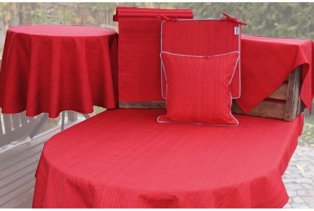 matches21 HOME & HOBBY Tischdecke Outdoor Rosa Quadratisch - Bild 4