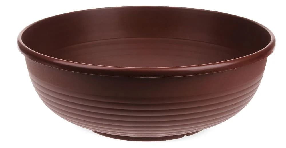 matches21 HOME & HOBBY Pflanzschale Braun Kunststoff 25 cm - Bild 2