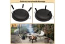 Montafox Feuerschale Metall Ø 58 cm Schwarz für Garten Bild 4