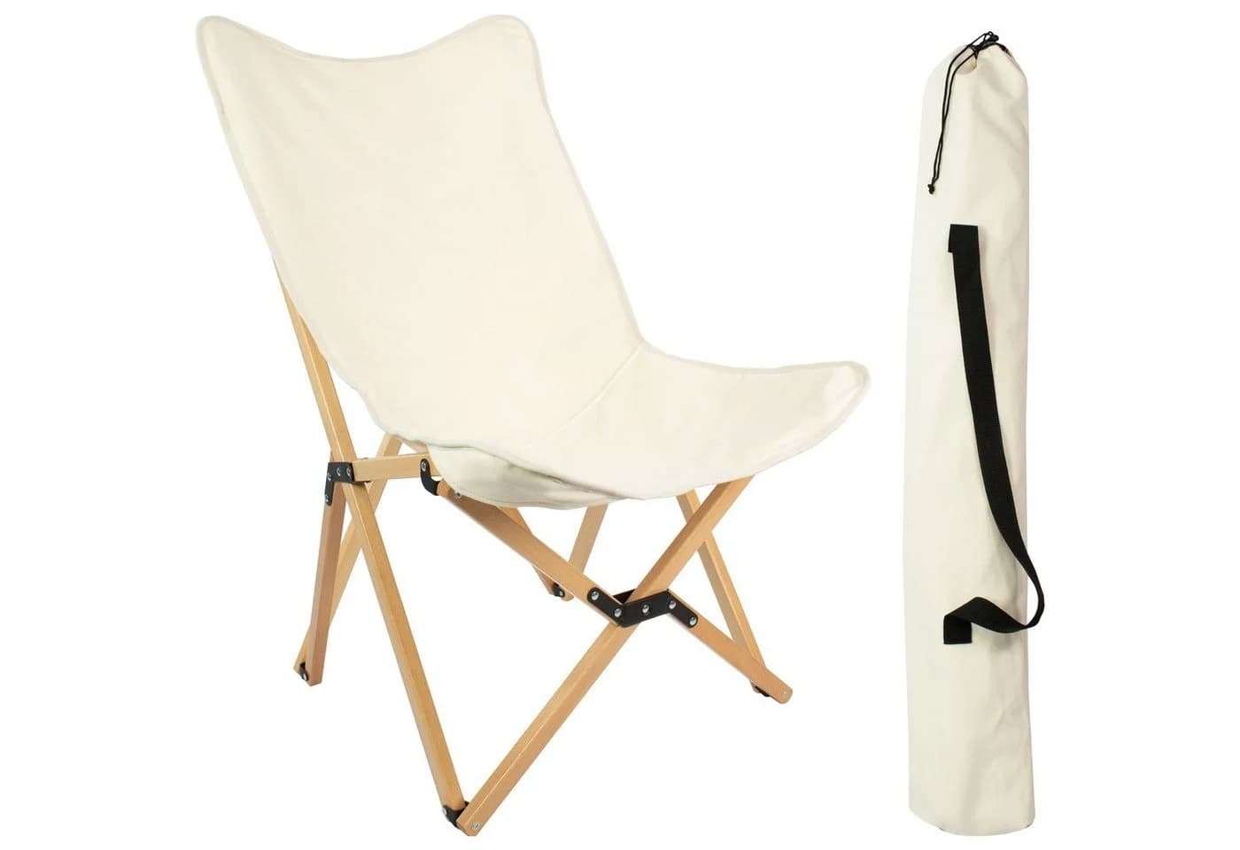 osoltus Campingstuhl Jessi Holz Faltsessel Sahara natur - Bild 2