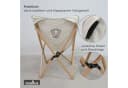 osoltus Campingstuhl Jessi Holz Faltsessel Sahara natur Bild 5