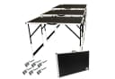 TRUTZHOLM Multifunktionstisch 3er Set höhenverstellbar & klappbar Schwarz/Silber Bild 2