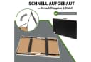 TRUTZHOLM Multifunktionstisch 3er Set höhenverstellbar & klappbar Schwarz/Silber Bild 3