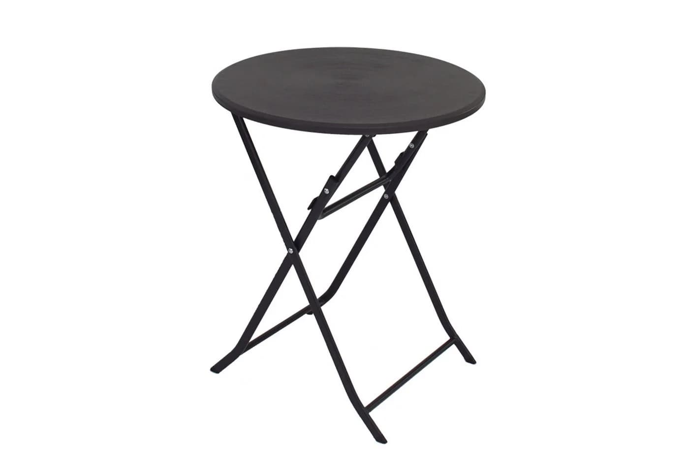 TRUTZHOLM Bistrotisch Grau Holzoptik Klappbar 60 cm - Bild 2