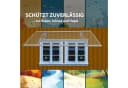 TRUTZHOLM Vordach Aluminium Grau Transparent 115x80 cm Bild 4