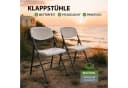 TRUTZHOLM Klappstuhl 2er Set Tragkraft 150 kg Ergonomische Sitzform Campingstuhl Bild 1