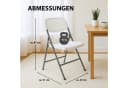 TRUTZHOLM Klappstuhl 2er Set Tragkraft 150 kg Ergonomische Sitzform Campingstuhl Bild 3