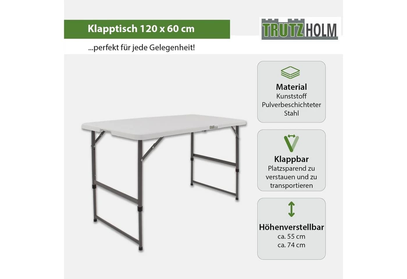 Klapptisch Weiß – Multifunktionsmöglichkeiten - Bild 3