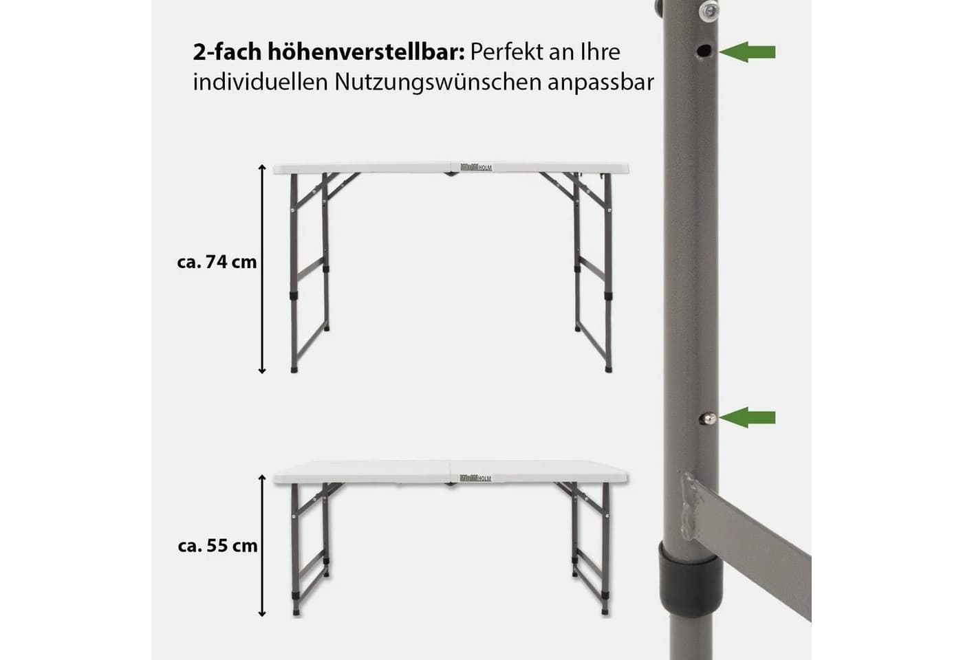 Klapptisch Weiß – Multifunktionsmöglichkeiten - Bild 5