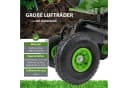 TRUTZHOLM Gartenscooter mit Ablage Stahl 150 kg Sitzhöhe 44-52 cm Schwarz-Grün Bild 5