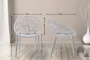 CLP Gartenstuhl Hope 2er Set Grau Kunststoff Stapelbar Bild 2