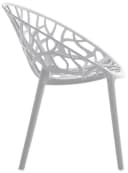 CLP Gartenstuhl Hope 2er Set Grau Kunststoff Stapelbar Bild 5