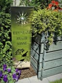 Jürgen Bocker Gartenstecker Sonne 120 cm Edelstahl matt Bild 1