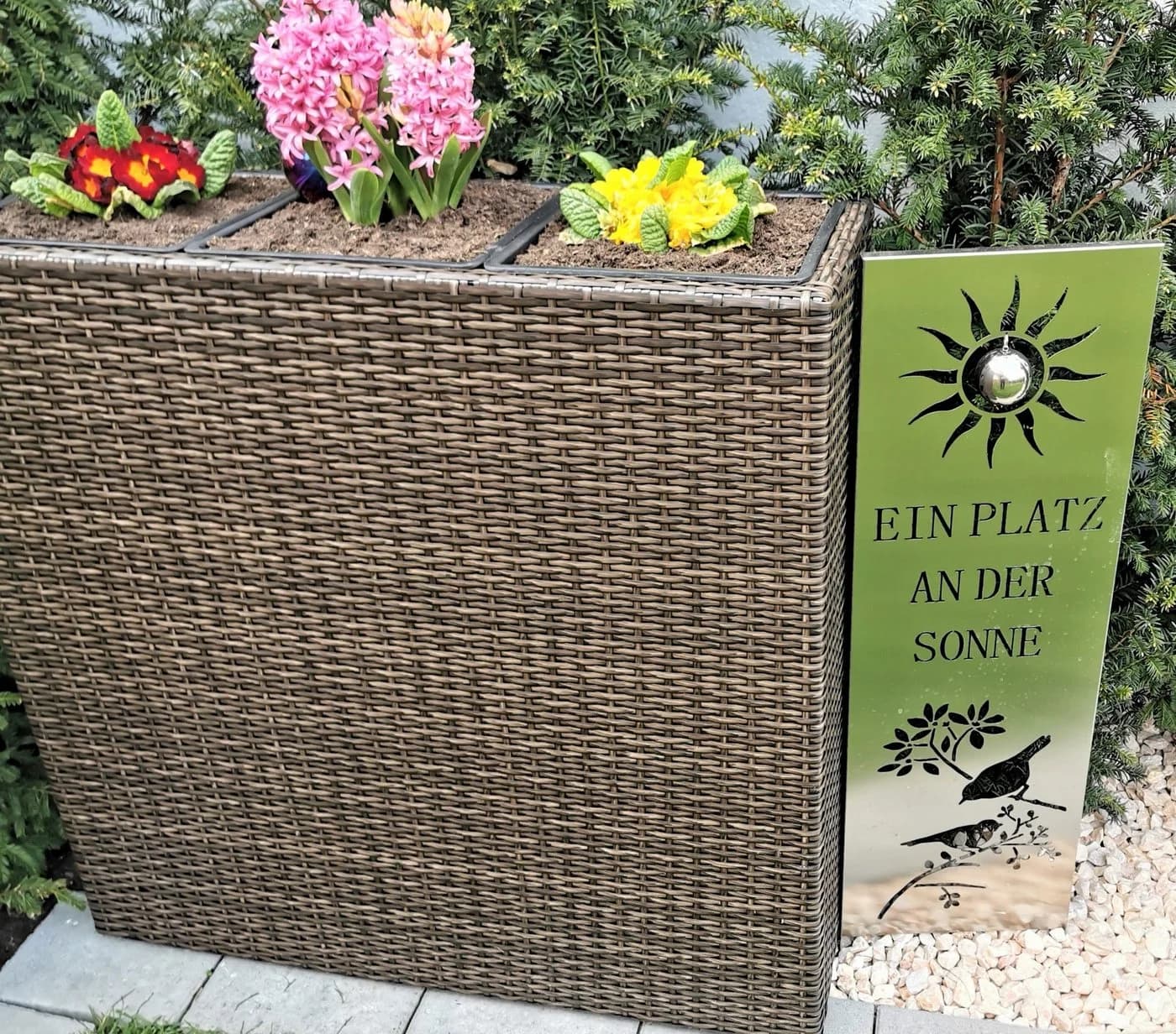 Jürgen Bocker Gartenstecker Sonne 120 cm Edelstahl matt - Bild 3