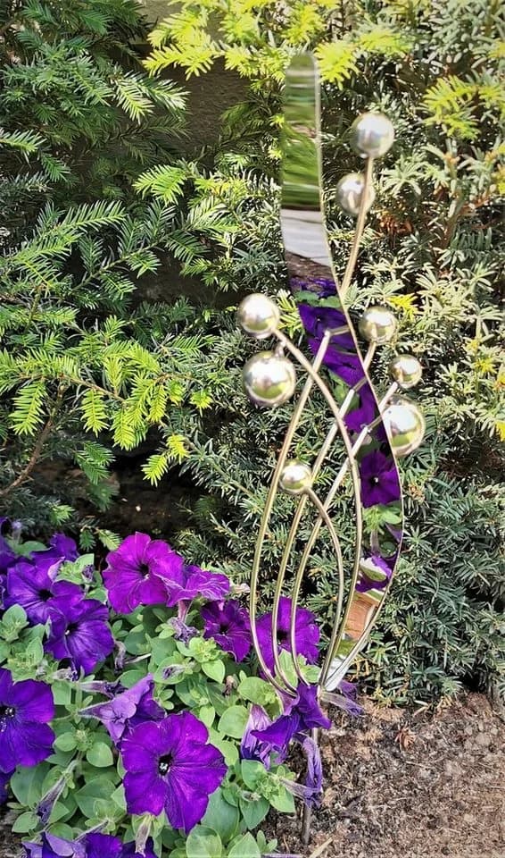Jürgen Bocker Gartenstecker Skulptur Venedig klein Edelstahl - Bild 3