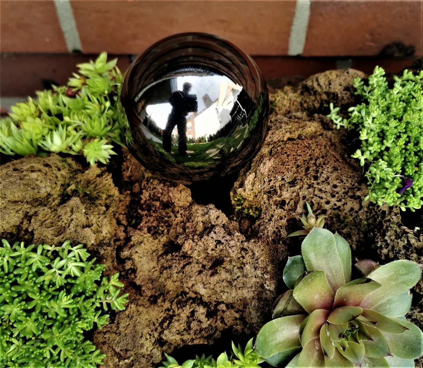 Jürgen Bocker - Gartenambiente Dekokugel Edelstahl schwarz poliert 15-50 cm - Bild 3