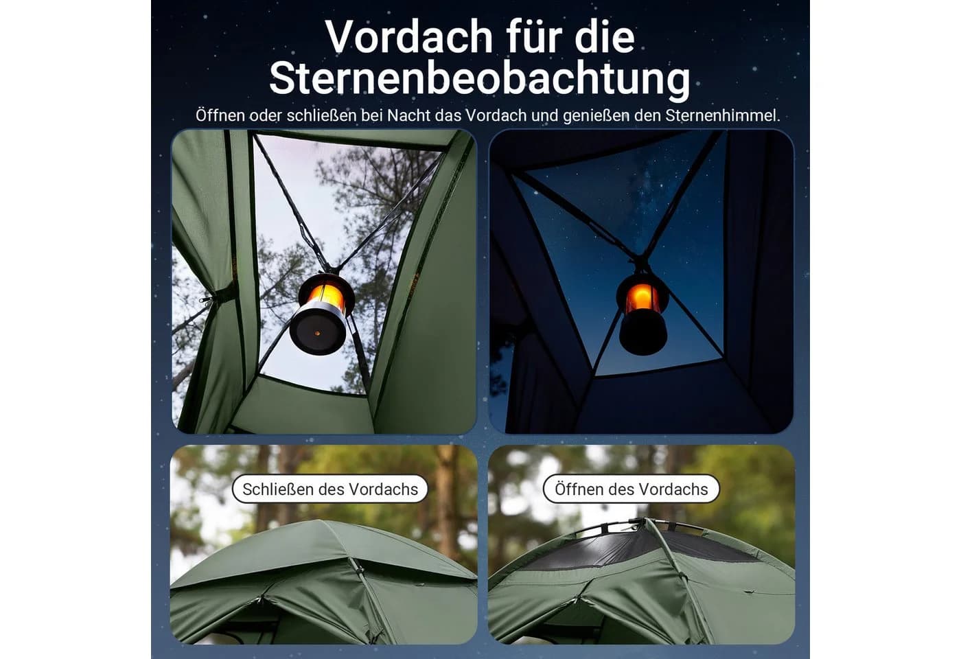 SoBuy Feldbett OGS32 7-in-1 Zeltbett Set Grün Wasserdicht - Bild 5