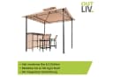 OUTLIV. Gartenpavillon mit Bar & 2 Stühlen Beige Schwarz Bild 4