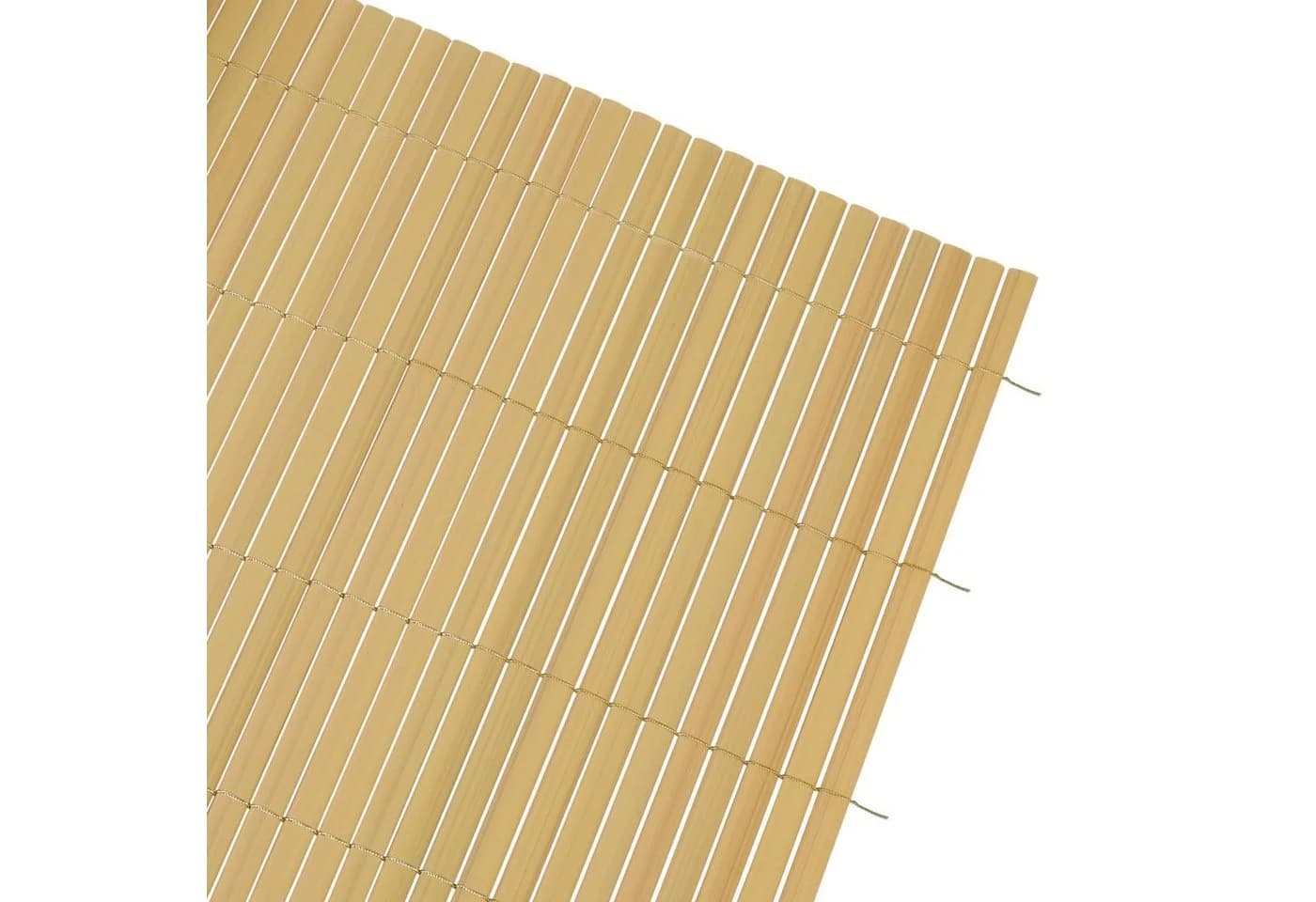 Ribelli Balkonsichtschutz PVC Bambusoptik 1x3 m mit Steg - Bild 5