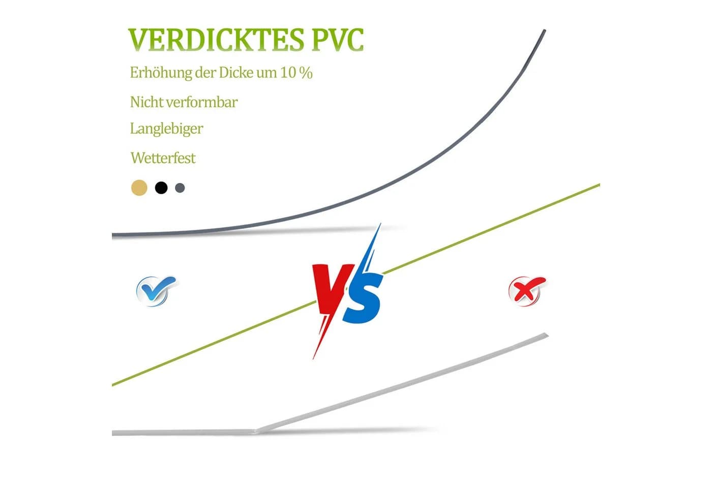 Ribelli Balkonsichtschutz PVC Sichtschutzmatte Braun - Bild 5