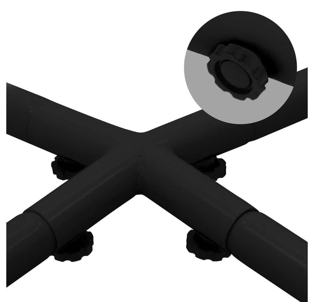 ECD Germany Hängesesselgestell Metall Schwarz Freistehend - Bild 5