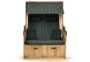 Strandkorb Hanse 2-Sitzer Ostsee Volllieger Wacholder Polyrattan Beige Bild 1