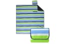 wometo Picknickdecke XXL 200x200 cm wasserdicht recycelt Blau Grün Bild 2