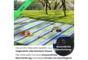 wometo Picknickdecke XXL 200x200 cm wasserdicht recycelt Blau Grün Bild 4