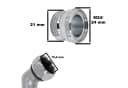 SpiceFlow Wasserhahngewinde M24 AG auf 1/2" AG Chrom/Messing Bild 1