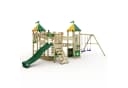 Wickey Spielturm Smart Queen mit Rutsche, Schaukel & Sandkasten Bild 2