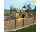 Wickey Spielturm Smart Queen mit Rutsche, Schaukel & Sandkasten Bild 5