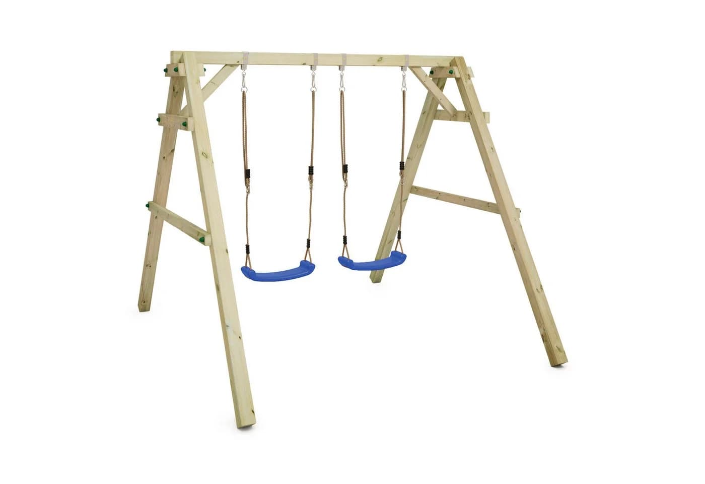 Wickey Doppelschaukel Sky Dancer Prime - Massives Holzgestell mit 2 Sitzen